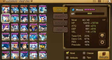 Summoners war 53 Nat 5 e 135 6stars