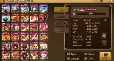 Summoners war 53 Nat 5 e 135 6stars