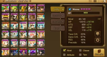 Summoners war 53 Nat 5 e 135 6stars