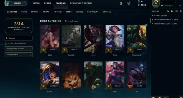 CONTA LEAGUE OF LEGENDS OURO
