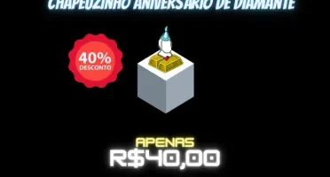 Chapeuzinho aniversário de diamante