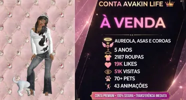 Conta Avk - Nível 49 - Mista - 5 Anos