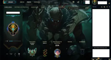Conta LOL Platina 1! Borda de platina 5 aceito propostas