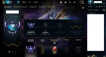 CONTA LEAGUE OF LEGENDS DIAMANTE 3 SMURF