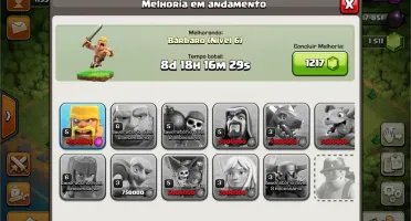 Conta cv9, com 1500 gemas.