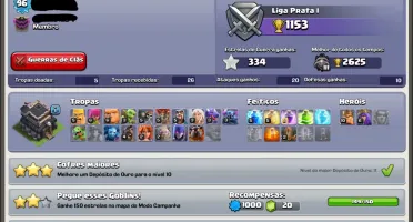 Conta cv9, com 1500 gemas.