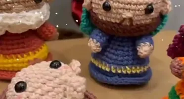 Personagem de Presépio em Amigurumi
