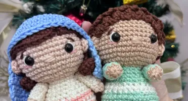 Personagem de Presépio em Amigurumi