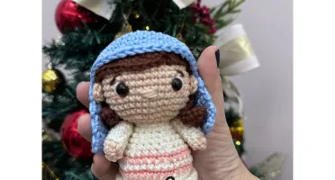 Personagem de Presépio em Amigurumi
