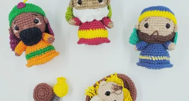 Personagem de Presépio em Amigurumi