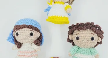 Personagem de Presépio em Amigurumi