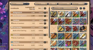 Conta Albion End Game  300M PRATA COLETA T8