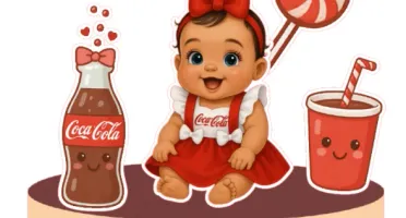 Arquivo De Corte - Topo De Bolo - Coca Cola
