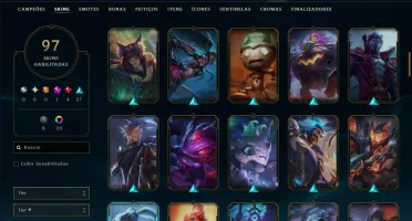 Ouro 4 com 115 Champs e 97 Skins +1 Prestigio ( MID / ADC )