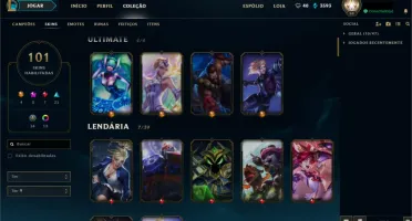 Conta League of Legends (Diamante)