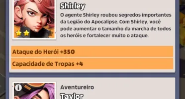 Conta Last War Survival 209M S1535 - 5 Heróis Nv170 5 Estrel