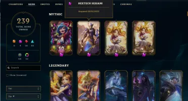 Conta em League Of Legends lvl660+ Gold+ em todas as ligas.