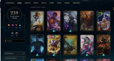 Conta em League Of Legends lvl660+ Gold+ em todas as ligas.