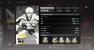 Conta Full Whale Bleach Soul Resonance, todos personagens b6