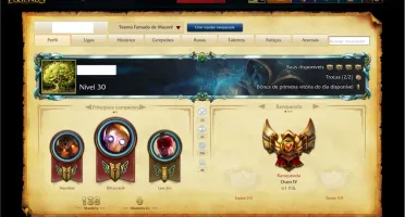 CONTA LOL OURO IV, BORDA PLATINA (S3 E S4)