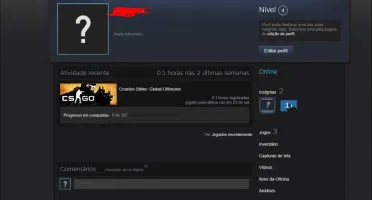 Conta Steam com medalha de 10 anos sem prime