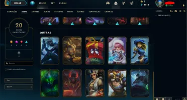 Conta League of Legends: Lvl 64 - 2Skin Ultimate 1Mitica Etc