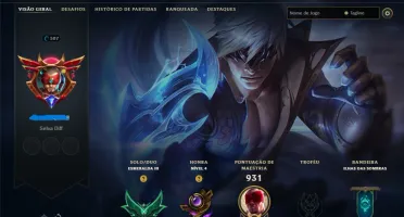 Conta lol NFA esmeralda com skins