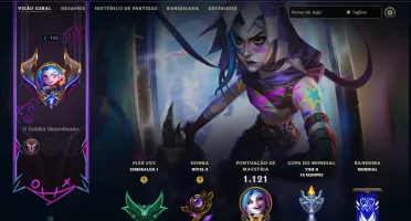 Conta lol NFA esmeralda com skins