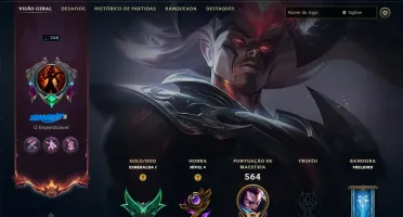 Conta lol NFA esmeralda com skins
