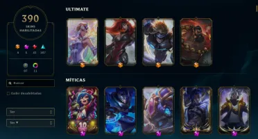 Conta League Of Legends 390 Skins