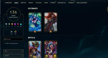 Conta mestre league of legends