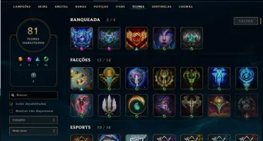 Vendo conta LOL - Diamante 3