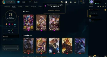 Diamante, Já foi Mestre. Tenho Irelia e Evelynn de prestígio