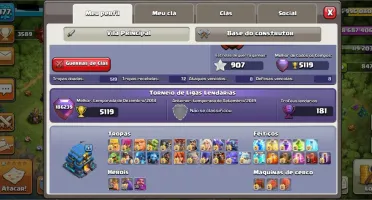 clash of clans CV12 quase toda full.