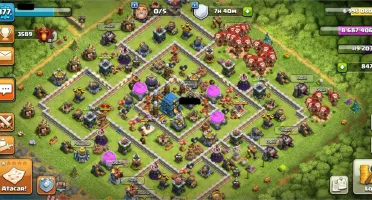 clash of clans CV12 quase toda full.