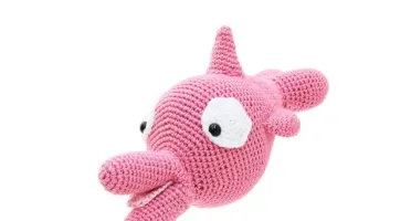 Boto Cor-de-Rosa em Amigurumi