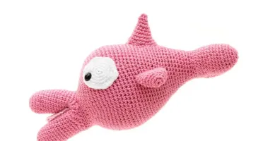 Boto Cor-de-Rosa em Amigurumi