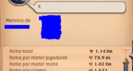 Conta Albion Healer N.A Midgame 1B Pve, 110M Fama Amarela