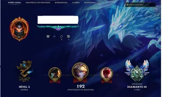 Conta lol D3 na atual season ,MMR D2