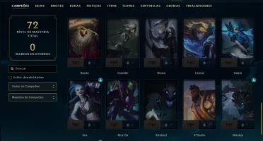 Bronze 3 com 50 Champs e 9 Skins
