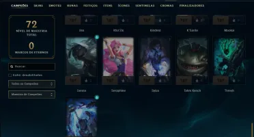 Bronze 3 com 50 Champs e 9 Skins