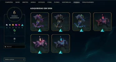 Bronze 3 com 50 Champs e 9 Skins