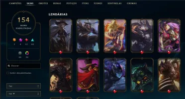 Conta lol e valorant com muitas skins