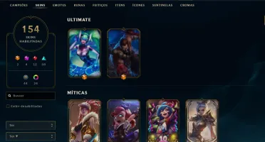 Conta lol e valorant com muitas skins