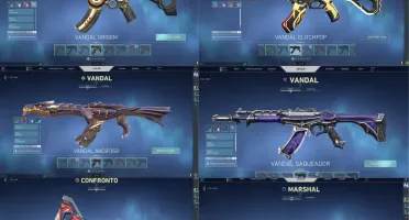 CONTA VALORANT 4 FACAS RARAS/RUÍNA/ORIGEM/RGX/ÍON/BLASTX/+