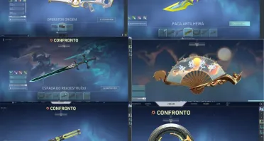 CONTA VALORANT 4 FACAS RARAS/RUÍNA/ORIGEM/RGX/ÍON/BLASTX/+