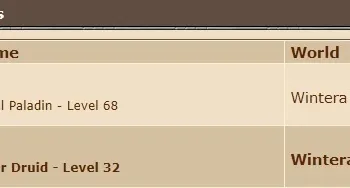 PALADIN 68 EM WINTERA OPEN PVP
