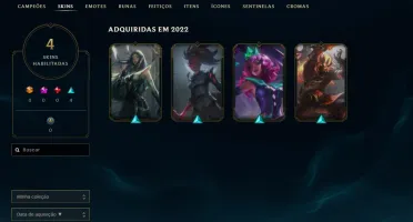 Conta Platina 2 4 Skins Smurf