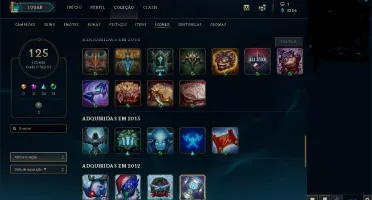 Conta 156 skins, 2 miticas elise vitorisa etc