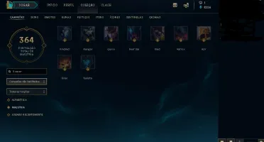 Conta 156 skins, 2 miticas elise vitorisa etc